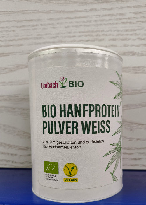 Bio-Hanfproteinpulver, weiß aus eigenem Anbau, 150g