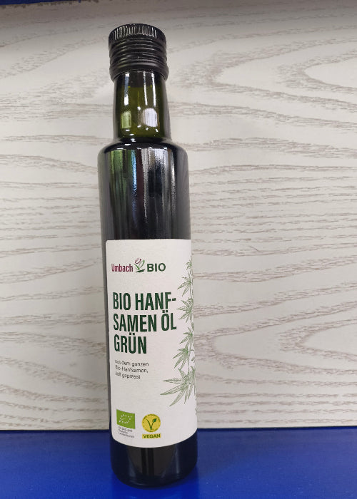Bio-Hanfkernöl Grün, 250ml