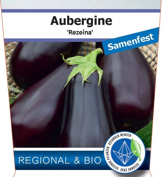 Bio Aubergine 'Rezeina' - Topfpflanze, Versand ab KW17