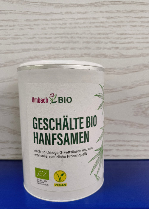 Bio-Hanfsamen geschält aus eigenem Anbau, 150g