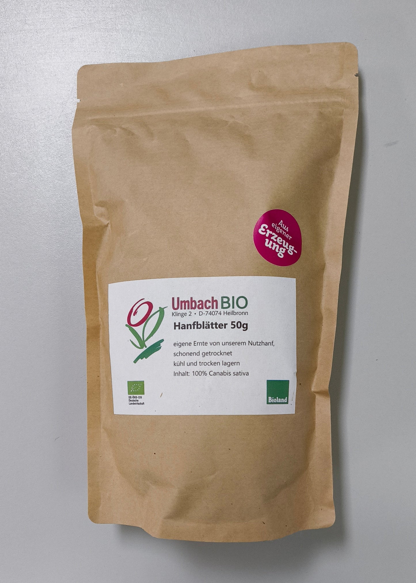 Hanfblätter getrocknet 50g