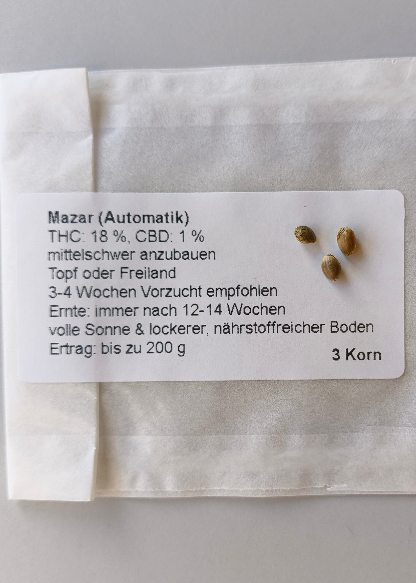 Hanf - Samen "Mazar (Automatik)"