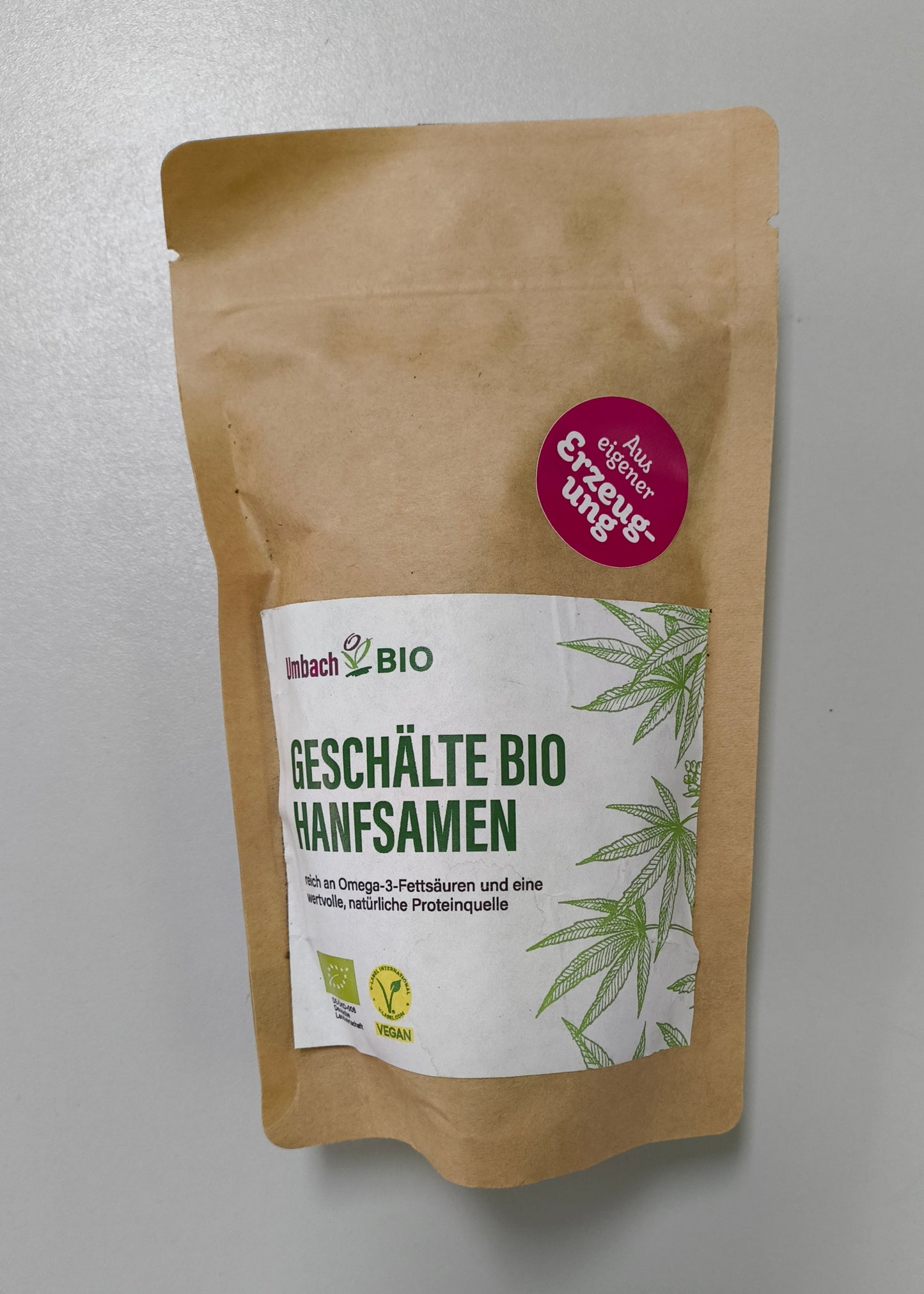 Bio-Hanfsamen geschält aus eigenem Anbau, 150g