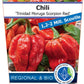 Bio Chili 'Trinidad Moroga Scorpion Red' (Capsicum chinense) - Topfpflanze, Versand ab KW17