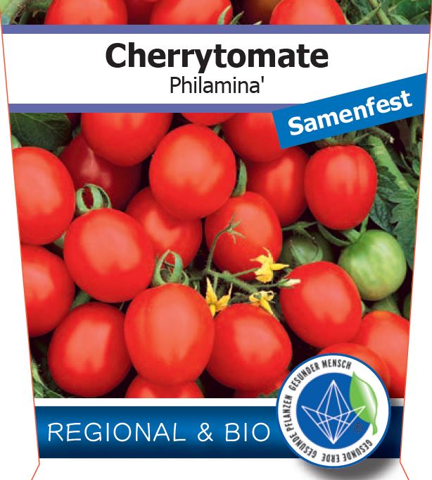 Bio Tomate 'Philamina' (Solanum lycopersicum) - Topfpflanze, Versand ab KW17